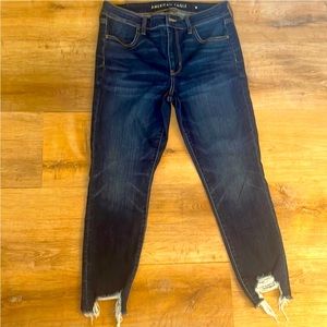 AE Raw Hem Jeans